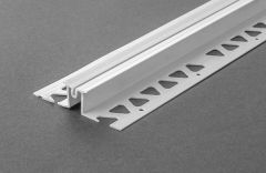 MPE04001P-02P / PVC EXPANSION PROFILE COMBINED AT VARIABLE CORNER FOR PLASTER FOR OUTDOOR