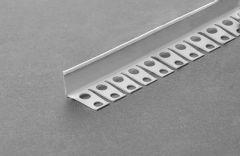 NAF13001 / VISIBLE WHITE PREPAINTED FLEXIBLE GALVANIZED STEEL EDGING BEAD FOR ARCHES