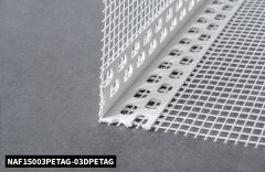 NAF15003PETAG-DPETAGROSSO / PVC ECKSCHUTZPROFIL MIT GLASFASERGEWEBE