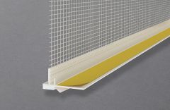NAF25005 / ADHESIVE PVC WINDOW PROFILE WITH FIBERGLASS MESH - VISIBLE EDGE