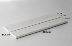 NAF83001 / PLASTERBOARD SEMI-FINISHED ITEM WITH ALUMINUM PROFILE FOR THE CREATION OF DIRECT LIGHT WITH STRIP LED FOR WALLS AND CEILINGS - ARROW-LED™