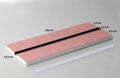 NAF83001 / PLASTERBOARD SEMI-FINISHED ITEM WITH ALUMINUM PROFILE FOR THE CREATION OF DIRECT LIGHT WITH STRIP LED FOR WALLS AND CEILINGS - ARROD LED™