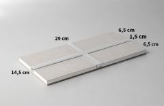NAF83004 / PLASTERBOARD SEMI-FINISHED ITEM WITH ALUMINUM PROFILE FOR THE CREATION OF DIRECT LIGHT WITH STRIP LED FOR WALLS AND CEILINGS CROSS JUNCTION - ARROW-LED™