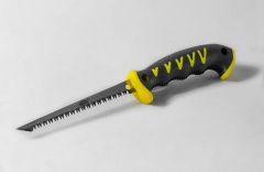 NAT16007 / SUPERPROFESSIONAL HAND SAW &quot;BLACK SHARK&quot; WITH RUBBER HANDLE AND FIXED BLADE - AKIFIX®