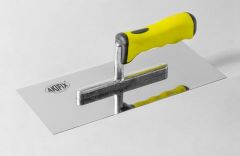 NATG05001I / PROFESSIONAL TROWEL IN STAINLESS STEEL, FLAT BLADE, RUBBER HANDLE - AKIFIX®