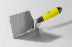 NATG08001 / SUPER PROFESSIONAL STAINLESS TROWEL WITH RUBBER HANDLE INTERNAL CORNER SHAPING - AKIFIX®