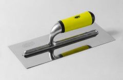 NATG40001 / TROWEL IN STAINLESS STEEL, FLAT BLADE, RUBBER HANDLE - 2ND LINE - AKIFIX®