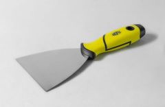 NATG47001-06 / SUPER PROFESSIONAL STAINLESS STEEL &quot;WIDE&quot; BLADE, PUTTY KNIFE, RUBBER HANDLE - AKIFIX®