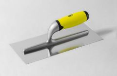 NATG50001 / PROFESSIONAL TROWEL IN STAINLESS STEEL, FLAT BLADE, RUBBER HANDLE - AKIFIX®