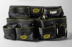 NE10007 / PROFESSIONAL TOOL APRON BELT IN TEAR PROOF FABRIC WITH 15 COMPARTMENTS - AKIFIX®