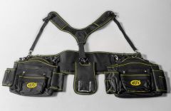 NE10010 / PROFESSIONAL TOOL BELT IN TEAR PROF FABRIC WITH SAFETY HARNESS WITH 10 COMPARTMENTS - AKIFIX®