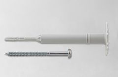 NF46420-30 / POLYPROPYLENE DOWEL Ø 8 WITH STEEL SCREW AT FIXED LENGTH