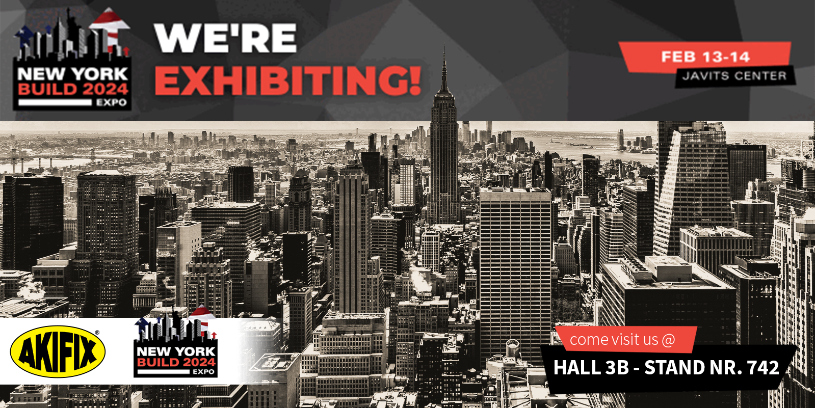 Come and visit us @New York Build - Manhattan 2024 | Hall 3B | Stand 742