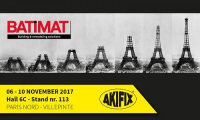 Akifix estará presente en la Feria Internacional de Paris “BATIMAT”!!!