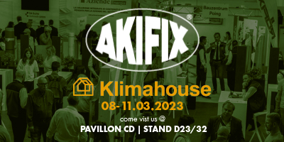 Akifix® Group will be present at the Bolzano “KLIMAHOUSE” fair!